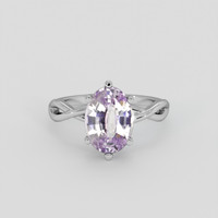 3.17 Ct. Purple Sapphire Ring, Platinum 950 1
