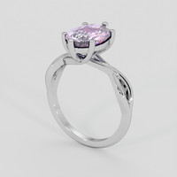 3.17 Ct. Purple Sapphire Ring, Platinum 950 2