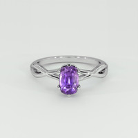 1.60 Ct. Purple Sapphire Ring, Platinum 950 1