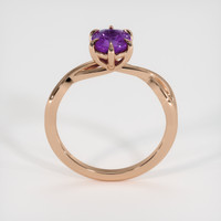 2.00 Ct. Purple Sapphire Ring, 14K Rose Gold 3