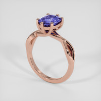 2.65 Ct. Color Change Sapphire Ring, 14K Rose Gold 2