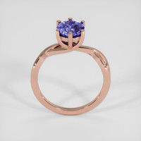 2.65 Ct. Color Change Sapphire Ring, 14K Rose Gold 3