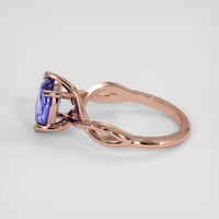 2.65 Ct. Color Change Sapphire Ring, 14K Rose Gold 4