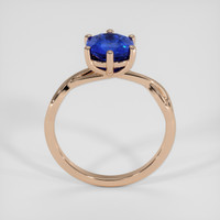 2.05 Ct. Blue Sapphire Ring, 14K Rose Gold 3