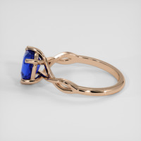 2.05 Ct. Blue Sapphire Ring, 14K Rose Gold 4