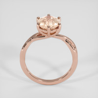 3.55 Ct. Padparadscha Sapphire Ring, 14K Rose Gold 3