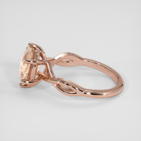 3.55 Ct. Padparadscha Sapphire Ring, 14K Rose Gold 4