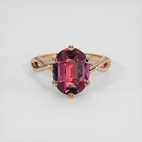 4.76 Ct. Bi Color Sapphire Ring, 14K Rose Gold 1
