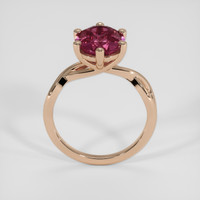 4.76 Ct. Bi Color Sapphire Ring, 14K Rose Gold 3