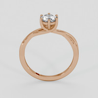 0.76 Ct. White Sapphire Ring, 18K Rose Gold 3