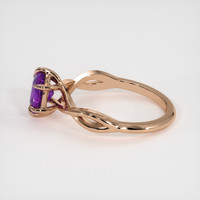 2.00 Ct. Purple Sapphire Ring, 18K Rose Gold 4