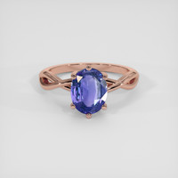 2.65 Ct. Color Change Sapphire Ring, 18K Rose Gold 1