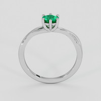 0.47 Ct. Emerald Ring, Silver 3