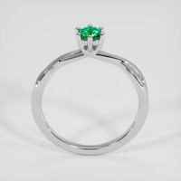 0.25 Ct. Emerald Ring, Silver 3