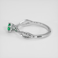 0.25 Ct. Emerald Ring, Silver 4