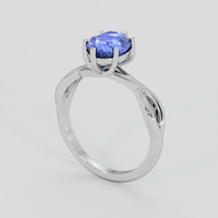 1.69 Ct. Blue Sapphire Ring, 10K White Gold 2