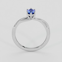 0.51 Ct. Blue Sapphire Ring, 10K White Gold 3