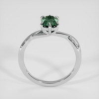 0.97 Ct. Bluish Green Sapphire Ring, 14K White Gold 3