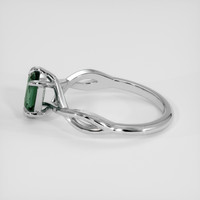 0.97 Ct. Bluish Green Sapphire Ring, 14K White Gold 4