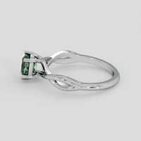 1.05 Ct. Green Sapphire Ring, 14K White Gold 4