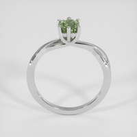 0.80 Ct. Yellowish Green Sapphire Ring, 14K White Gold 3