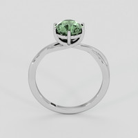 1.64 Ct. Green Sapphire Ring, 14K White Gold 3