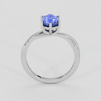1.69 Ct. Blue Sapphire Ring, 18K White Gold 3
