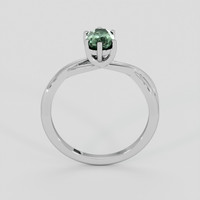 1.05 Ct. Green Sapphire Ring, 18K White Gold 3
