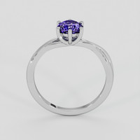 1.20 Ct. Bluish Purple Sapphire Ring, 18K White Gold 3