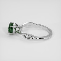 0.85 Ct. Green Sapphire Ring, 18K White Gold 4