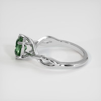 1.70 Ct. Greenish Blue Sapphire Ring, 18K White Gold 4
