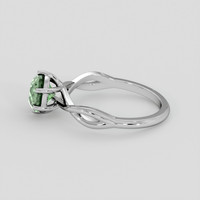 1.64 Ct. Green Sapphire Ring, 18K White Gold 4