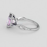 3.17 Ct. Purple Sapphire Ring, 18K White Gold 4