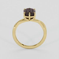 3.06 Ct. Reddish Brown Garnet Ring, 10K Yellow Gold 3