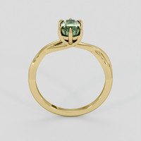 1.37 Ct. Green Sapphire Ring, 10K Yellow Gold 3