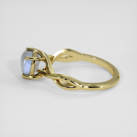 2.03 Ct. Greyish Blue Sapphire Ring, 14K Yellow Gold 4