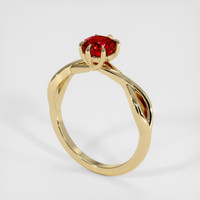 1.02 Ct. Ruby Ring, 14K Yellow Gold 2