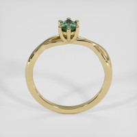 0.44 Ct. Bluish Green Sapphire Ring, 14K Yellow Gold 3