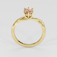 1.03 Ct. Padparadscha Sapphire Ring, 14K Yellow Gold 3