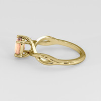1.03 Ct. Padparadscha Sapphire Ring, 14K Yellow Gold 4