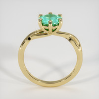1.07 Ct. Emerald Ring, 18K Yellow Gold 3