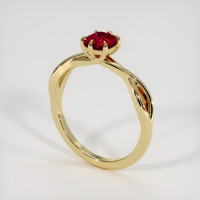 0.93 Ct. Gemstone Ring, 18K Yellow Gold 2