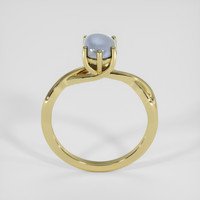 2.03 Ct. Greyish Blue Sapphire Ring, 18K Yellow Gold 3