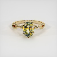 1.91 Ct. Bi Color Sapphire Ring, 18K Yellow Gold 1