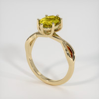 1.91 Ct. Bi Color Sapphire Ring, 18K Yellow Gold 2
