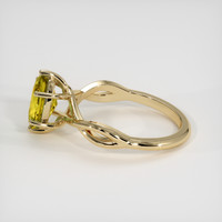 1.91 Ct. Bi Color Sapphire Ring, 18K Yellow Gold 4