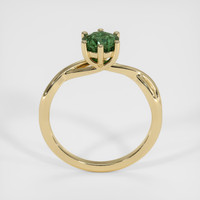 1.10 Ct. Green Sapphire Ring, 18K Yellow Gold 3