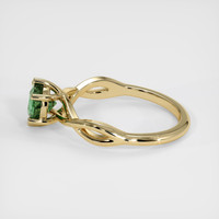 1.10 Ct. Green Sapphire Ring, 18K Yellow Gold 4