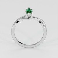 0.42 Ct. Emerald Ring, Platinum 950 3