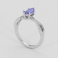 1.05 Ct. Purple Sapphire Ring, Silver 2